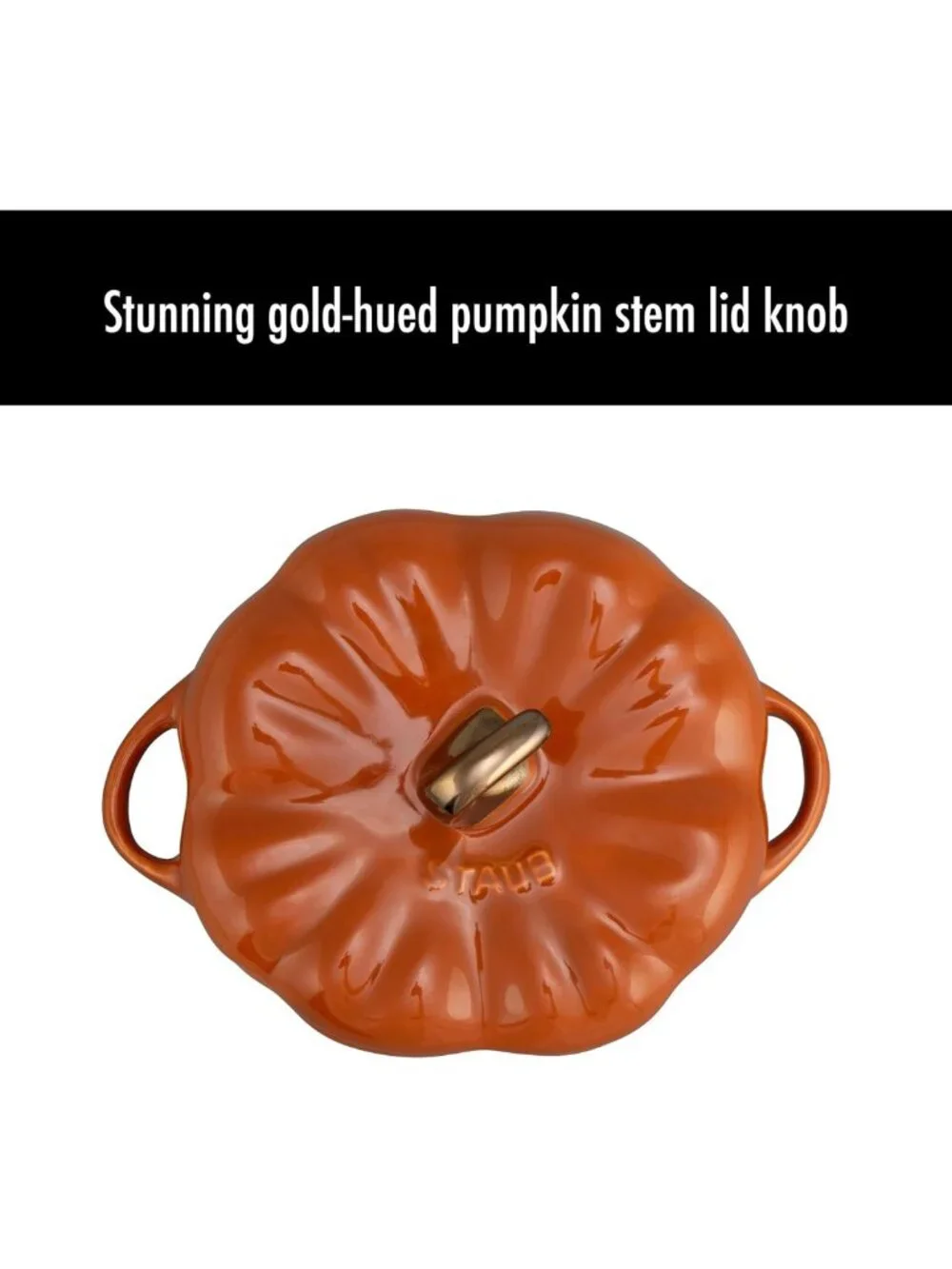 Petite Pumpkin Baking Dish - 0.75qt Ceramic, Oven Safe to 572°F, Burnt Orange